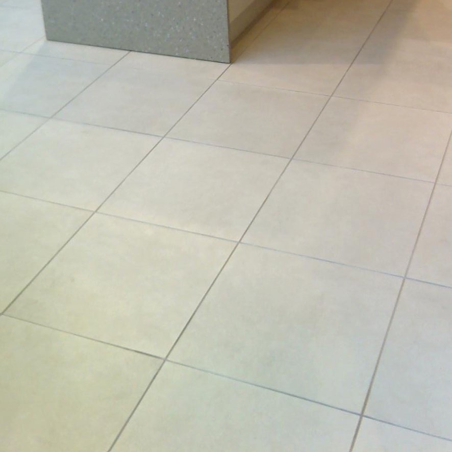 Textured Ceramic Tiled Shop Floor After Deep Cleaning Stirling