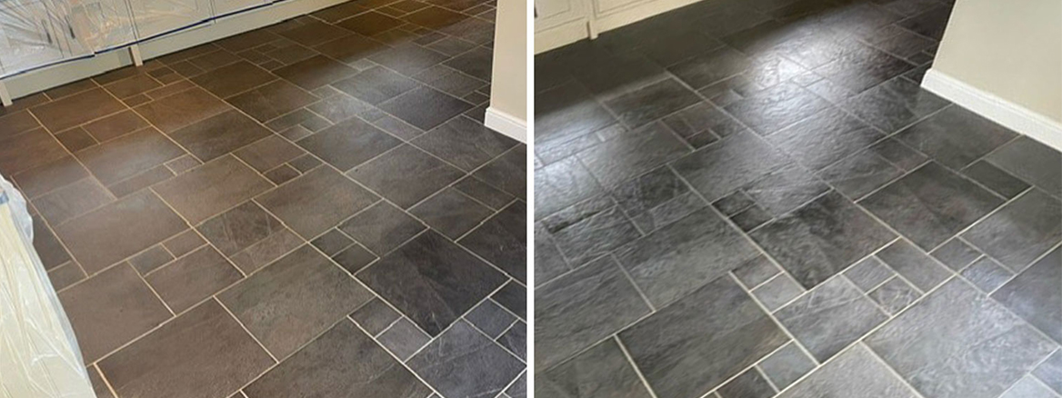 Renovating a Slate Tiled Kitchen Floor in Dunblane