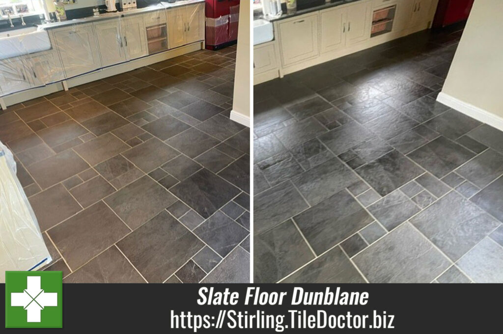 Slate Kitchen Floor Renovation Dunblane